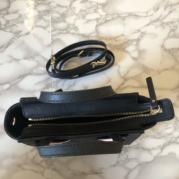 NWT KATE SPADE Small Black Cat Mini Hayden Purse - Picture 8 of 8